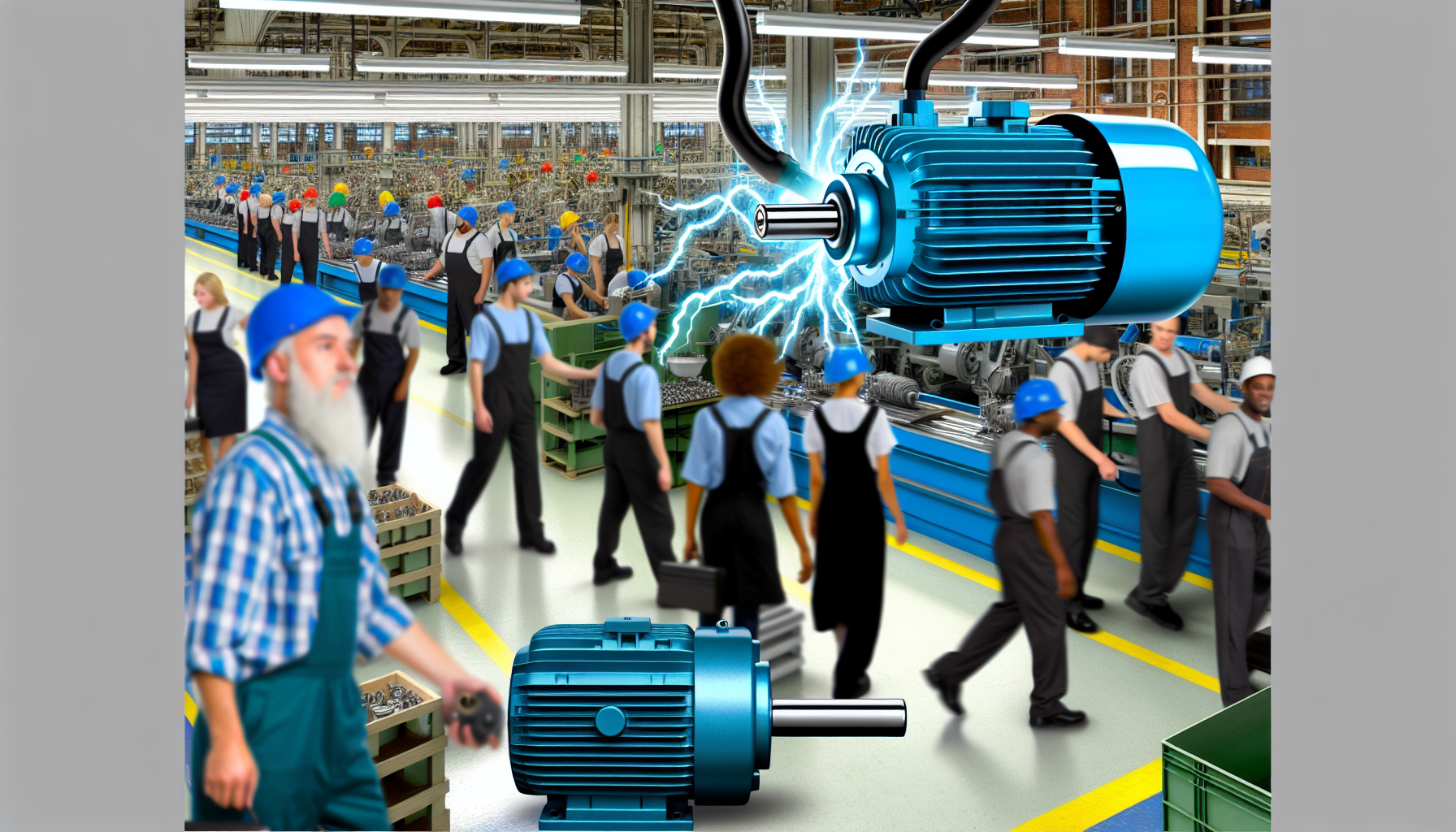 Motores eléctricos clave en la industria moderna